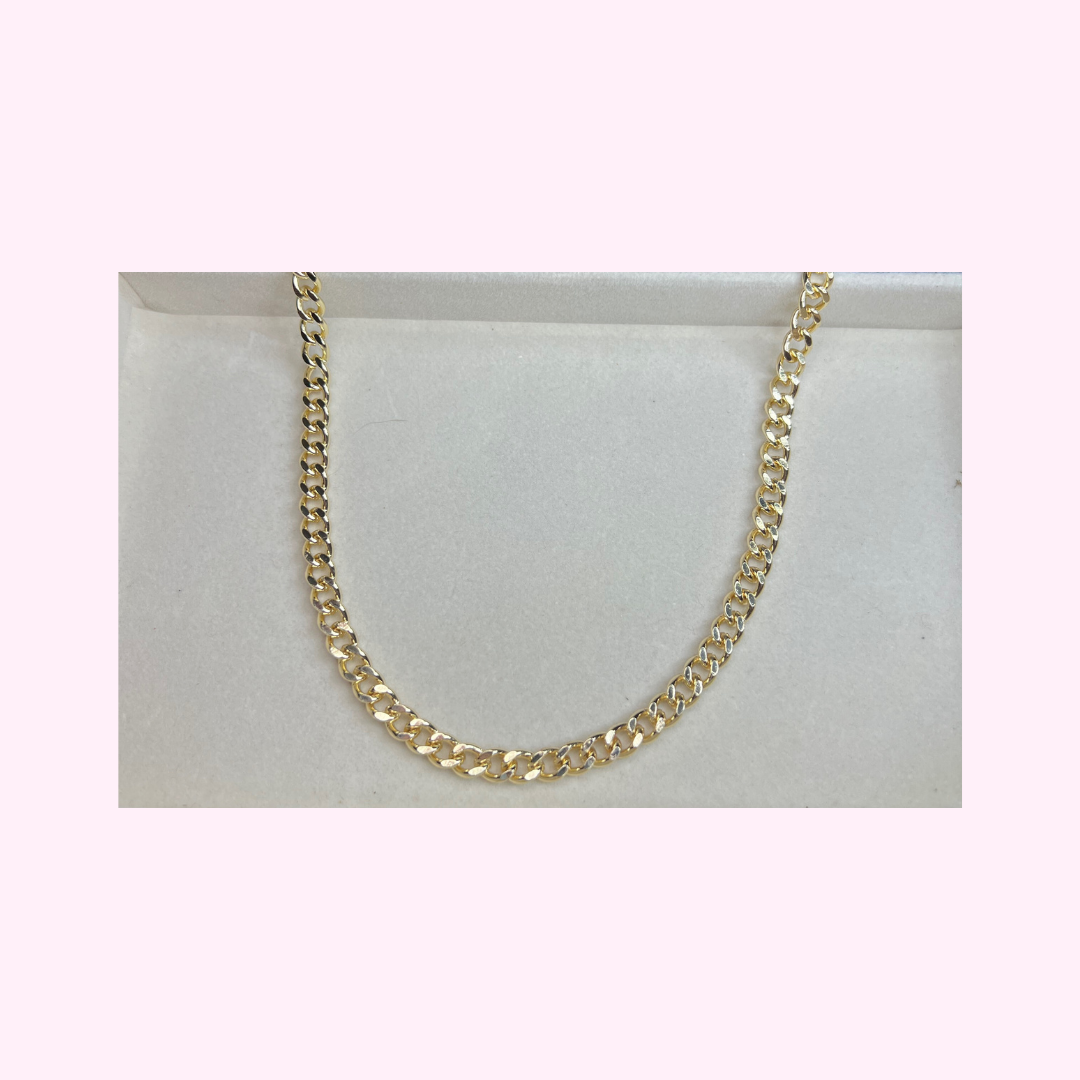 Chunky Gold Cuban Curb Necklace