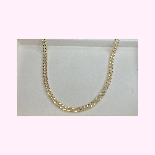 Chunky Gold Cuban Curb Necklace