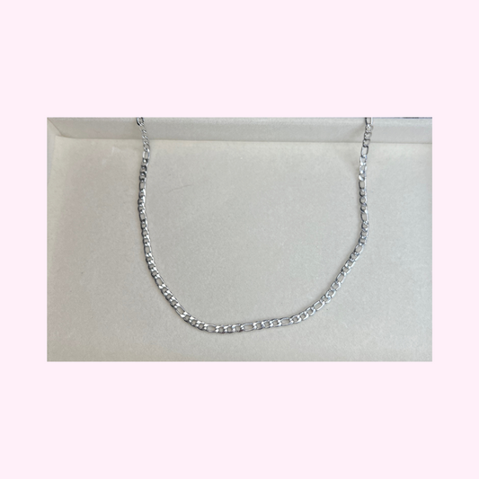 Silver Figaro Necklace