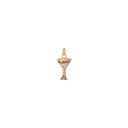 Martini Glass Charm
